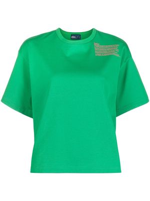 Kolor cotton construction-print T-shirt - Green