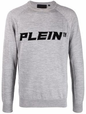Philipp Plein logo-print jumper - Grey