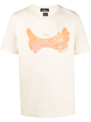 Stone Island Shadow Project abstract-print T-shirt - Neutrals