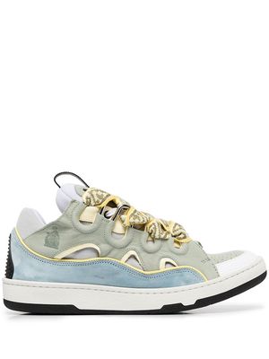 LANVIN Curb lace-up sneakers - Green