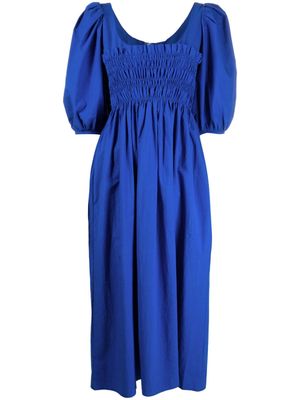 Ciao Lucia puff-sleeve scoop neck dress - Blue