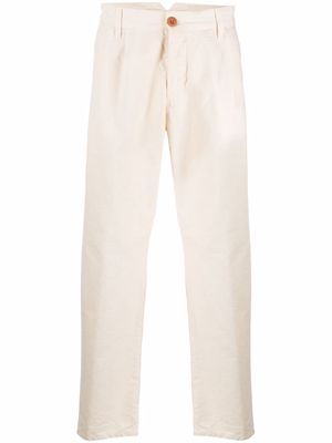 Manuel Ritz pleat-detail straight-leg trousers - White