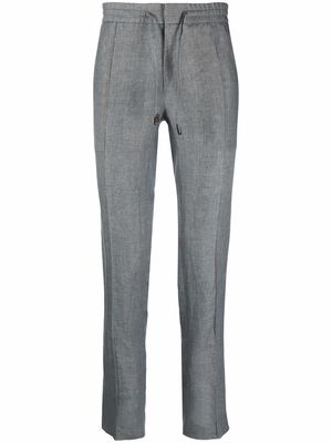 Brioni drawstring tailored-cut trousers - Grey