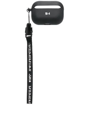 WTAPS logo-print headphone case - Black