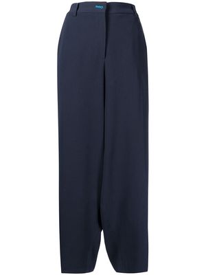 Armani Exchange high-waisted wide-leg trousers - Blue