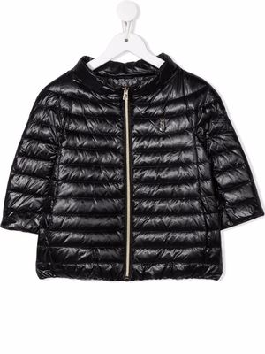 Herno Kids zipped padded coat - Black