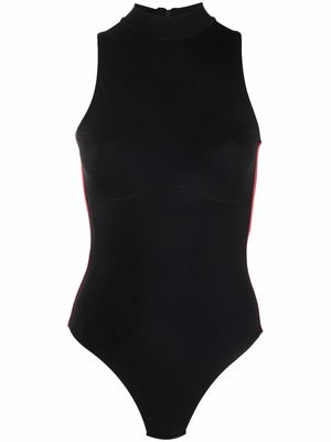 Off-White logo band sleeveless bodysuit - Black
