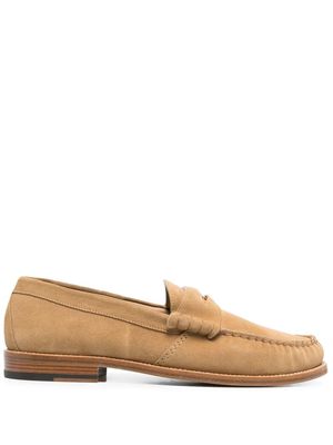 Rhude strap-detail suede loafers - Neutrals