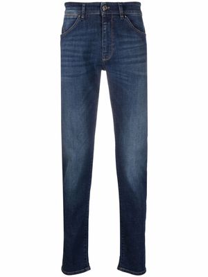 Pt01 high-rise fitted jeans - Blue