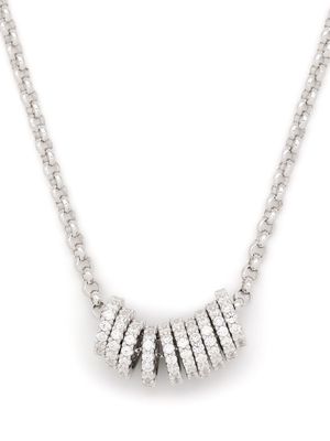 APM Monaco crystal-charm necklace - Silver