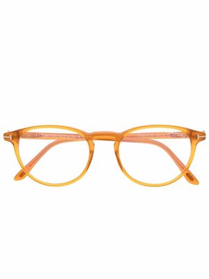 TOM FORD Eyewear round-frame glasses - Orange