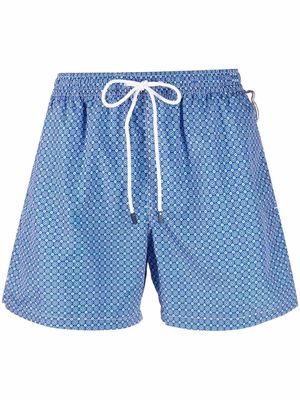 Fedeli all-over graphic print swim shorts - Blue