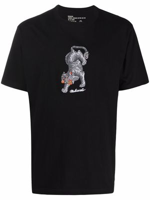 Maharishi graphic-print short-sleeved T-shirt - Black