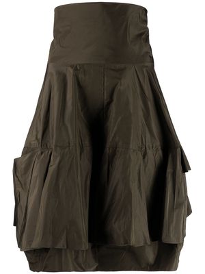 Litkovskaya high-waisted patch-pockets skirt - Green
