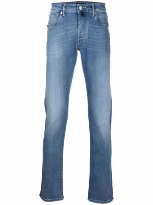 Incotex stonewashed straight-leg jeans - Blue