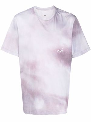 OAMC tie-dye logo-print T-shirt - Purple