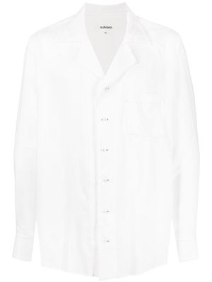 sulvam spread-collar cotton shirt - White