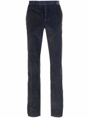 ETRO corduroy straight-leg trousers - Grey