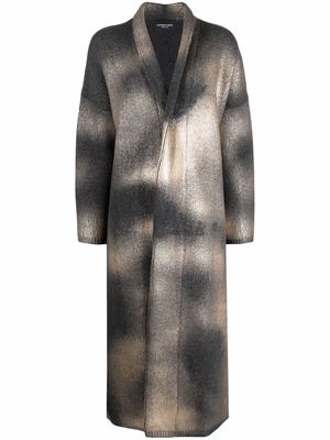 Antonella Rizza Nara foil spray-effect cardi-coat - Grey