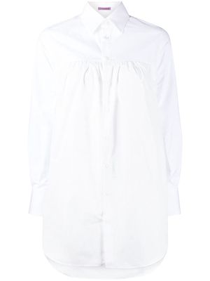 Sueundercover long-sleeve cotton shirt - White