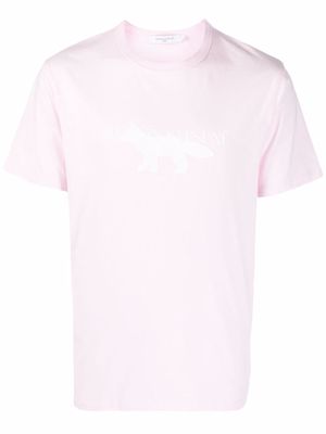 Maison Kitsuné fox motif cotton T-shirt - Pink