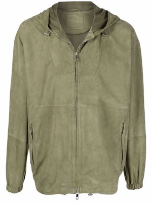 Desa Collection hooded zip-up jacket - Green