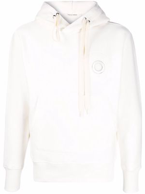 Craig Green eyelet-embellished fleece hoodie - White