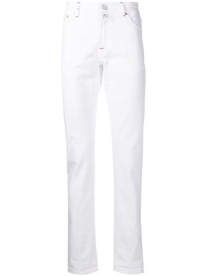 Kiton skinny-fit jeans - White