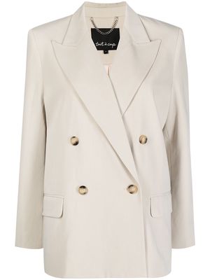 tout a coup double-breasted blazer - Neutrals