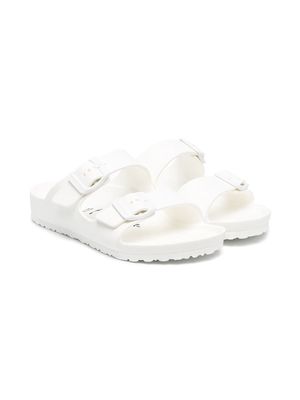 Birkenstock Kids side-buckle flat sandals - White