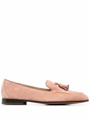 Doucal's tassel-detail suede loafers - Neutrals