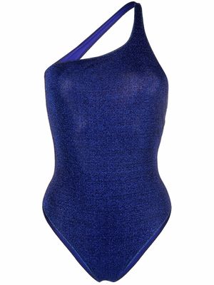 Oséree Shine one-shoulder swimsuit - Blue