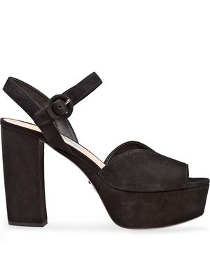 Prada platform sandals - Black