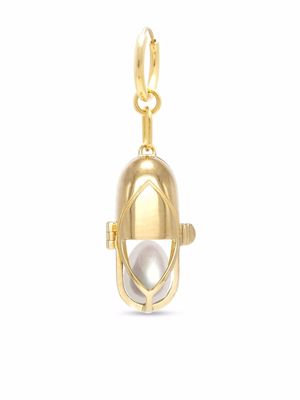 Capsule Eleven capsule-pearl hoop-earrings - Gold