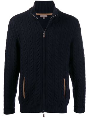 N.Peal long sleeve cable knit sweater - Blue