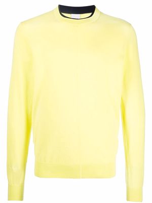 PAUL SMITH fine-knit organic-cotton jumper - Yellow