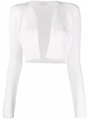 Antonella Rizza ribbed-knit open-front cardigan - White