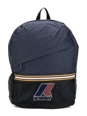 K Way Kids logo patch backpack - Blue