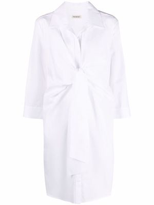 There Was One wrap-detail shirt dress - White