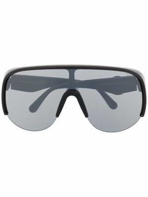 Moncler Eyewear Phanthom shield frame sunglasses - Black