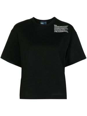 Kolor cotton construction-print T-shirt - Black