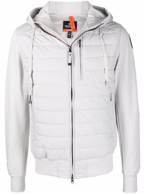 Parajumpers panelled quilted hooded jacket - Grey