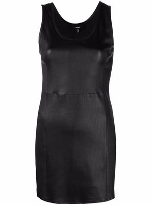 Arma leather mini dress - Black