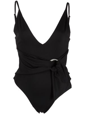 Jonathan Simkhai Niya belted swimsuit - Black