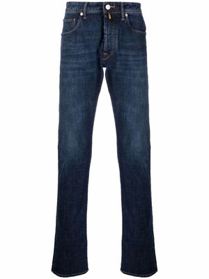 Incotex dark-wash straight-leg jeans - Blue
