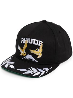 Rhude logo-print baseball cap - Black