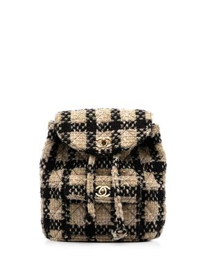 Chanel Pre-Owned 1992 Duma tweed backpack - Brown