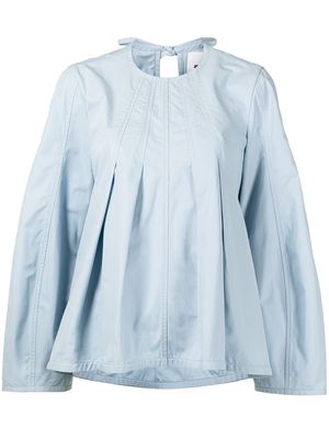 Jil Sander rear tie-fastening blouse - Blue