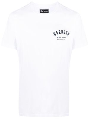Barbour logo-print short-sleeved T-shirt - White
