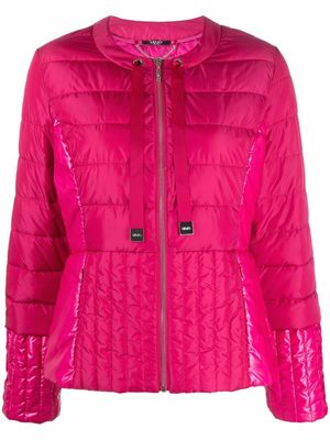 LIU JO quilted zip-up jacket - Pink